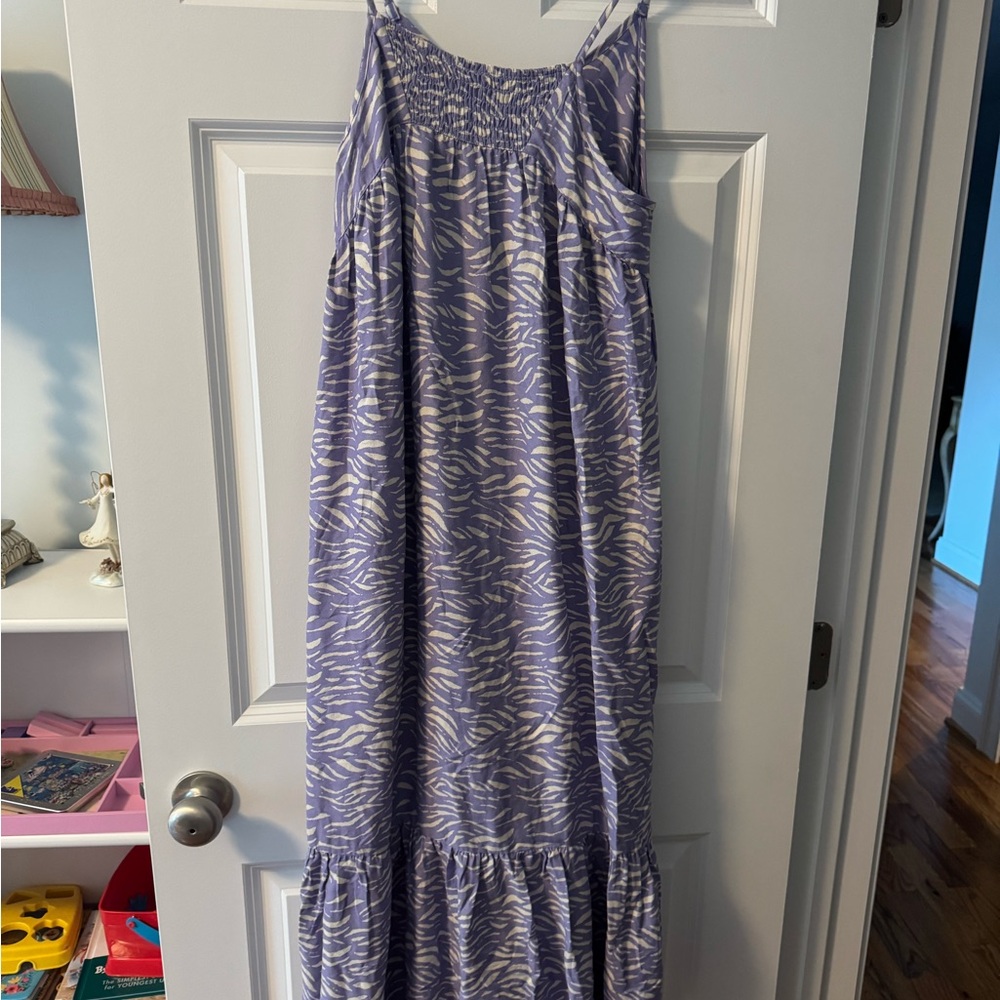 Saltwater LUXE Lavender and Cream Dress
